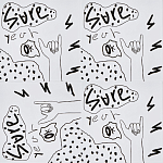 Плитка с узором Граффити 3 варинант исполнения - 1 | Loft Concept в Барнауле