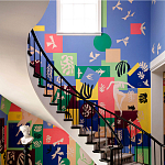 Обои ручная роспись в стиле Арт-деко Jazz Special Colourway on dyed silk with embroidery варинант исполнения - 3 | Loft Concept в Барнауле