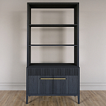 Стеллаж Primo с ящиками Черный дуб  варинант исполнения - 1 | Loft Concept в Барнауле