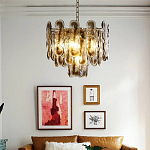 Люстра из круглых стеклянных элементов Vienna варинант исполнения - 4 | Loft Concept в Барнауле