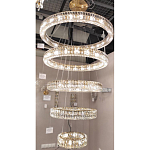 Многоярусная Люстра Elizabeth Золото Вертикальная композиция из пяти хрустальных светильников варинант исполнения - 2 | Loft Concept в Барнауле