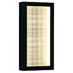 Светодиодное прямоугольное бра из металла черного цвета Lattice Lux варинант исполнения - 1 | Loft Concept в Барнауле