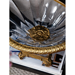 Чаша из прозрачного стекла с бронзовым рельефным ободком Eden Garden варинант исполнения - 4 | Loft Concept в Барнауле