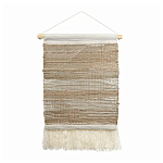 Панно из шерсти и хлопка с узором Beige Calista Cascade варинант исполнения - 2 | Loft Concept в Барнауле