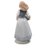 Статуэтка фарфоровая Девочка с корзиной цветов Charming Statuette варинант исполнения - 1 | Loft Concept в Барнауле