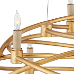 Люстра золотая в форме спирали Fancy Pattern варинант исполнения - 1 | Loft Concept в Барнауле