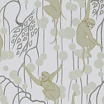 Обои ручная роспись Deco Monkeys Biscuit on dyed paper варинант исполнения - 1 | Loft Concept в Барнауле