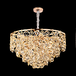 Люстра каскадная с подвесками в форме колец Galaxy of Light варинант исполнения - 6 | Loft Concept в Барнауле