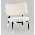 Мини-кресло District Lounge букле белый варинант исполнения - 1 | Loft Concept в Барнауле