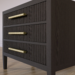 Тумба Primo  с тремя ящиками шпон темный орех варинант исполнения - 4 | Loft Concept в Барнауле