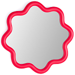 Настенное зеркало с волнистой рамой Mune Mirror Red варинант исполнения - 1 | Loft Concept в Барнауле