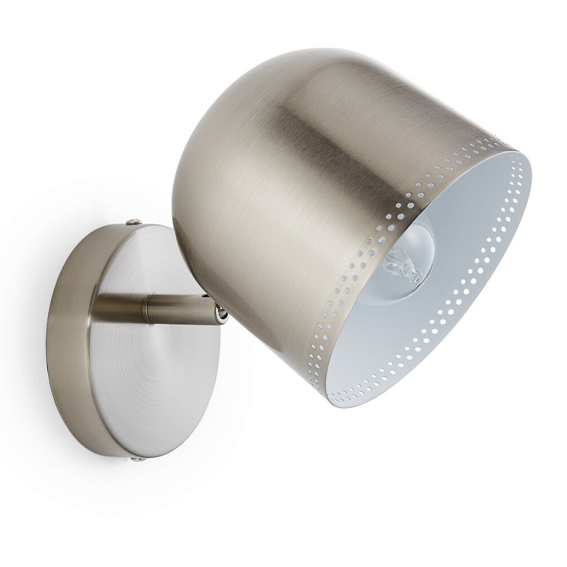 Бра в индустриальном стиле Wilona Lighting Никель Бра в индустриальном стиле Wilona Lighting Никель в Барнауле | Loft Concept