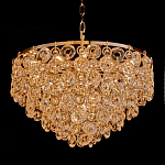 Люстра каскадная с подвесками в форме колец Galaxy of Light варинант исполнения - 1 | Loft Concept в Барнауле