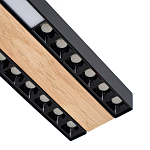 Потолочный светильник черный GAVIN WOOD 1 варинант исполнения - 2 | Loft Concept в Барнауле