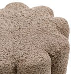 Пуф с обивкой из ткани букле Flo Brown Pouf варинант исполнения - 2 | Loft Concept в Барнауле