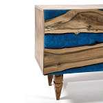 Стильный Буфет лофт 4 двери Cabinet Crimson River фасад эпоксидная смола  варинант исполнения - 3 | Loft Concept в Барнауле