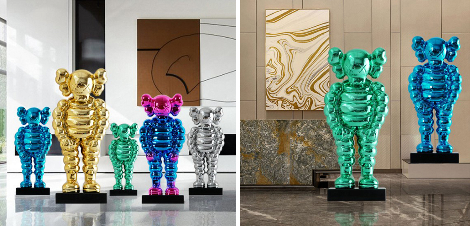 Статуэтка KAWS Bowed Down Blue on stand Статуэтка KAWS Bowed Down Blue on stand - Loft-Concept в Барнауле