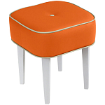 Квадратный мягкий пуф на белых ножках Winton Pouf Square варинант исполнения - 7 | Loft Concept в Барнауле