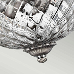 Потолочный светильник с чашеобразным плафоном из толстого волнообразного стекла и широким узорчатым основанием Hinkley варинант исполнения - 7 | Loft Concept в Барнауле