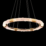 Люстра в форме кольца с золотым декором Warm Heavenly Light варинант исполнения - 4 | Loft Concept в Барнауле