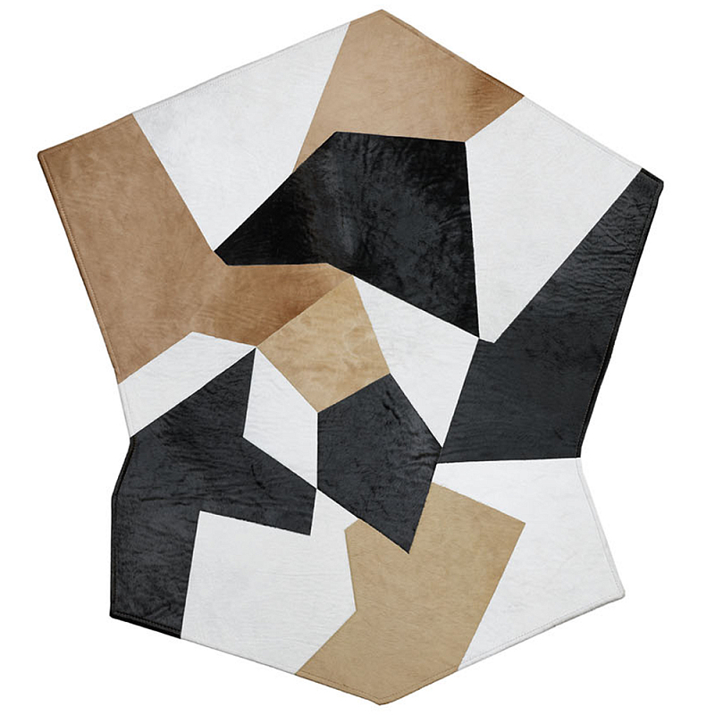Дизайнерский шерстяной ковер Gio Ponti D.754.1 Rug Бежевый Белый Черный Дизайнерский шерстяной ковер Gio Ponti D.754.1 Rug Бежевый Белый Черный в Барнауле | Loft Concept