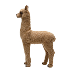 Декоративная статуя с мягкой шерстью Brown Alpaca варинант исполнения - 2 | Loft Concept в Барнауле