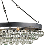 Люстра большая овальная с подвесными стеклянными элементами Impressive Profile варинант исполнения - 1 | Loft Concept в Барнауле