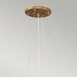 Люстра подвесная золотого цвета с металлическим сетчатым основанием и стеклянными каплевидными подвесками Hinkley варинант исполнения - 11 | Loft Concept в Барнауле