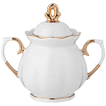 Чайный сервиз из фарфора со стразами на 6 персон 15 предметов Shine Porcelain варинант исполнения - 2 | Loft Concept в Барнауле