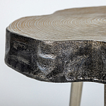 Металлический столик со столешницей в виде слеба Slabby варинант исполнения - 3 | Loft Concept в Барнауле