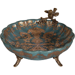 Блюдо фарфоровое Птица на ветке Flora варинант исполнения - 2 | Loft Concept в Барнауле