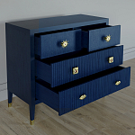 Бельевой Комод с 4 ящиками Elsa Dreams Blue варинант исполнения - 2 | Loft Concept в Барнауле