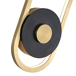 Бра с овальной рамой цвета латунь Midnight Orbit варинант исполнения - 2 | Loft Concept в Барнауле