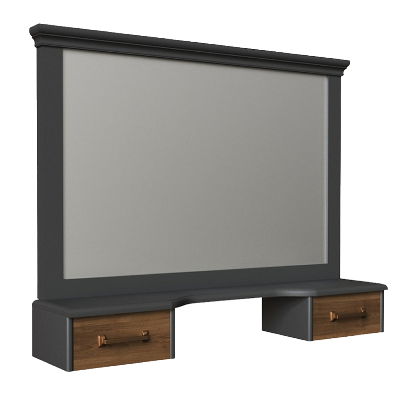 Зеркало для туалетного столика из массива бука Tasteful Furniture Зеркало Серый Коричневый Зеркало для туалетного столика из массива бука Tasteful Furniture Зеркало Серый Коричневый в Барнауле | Loft Concept