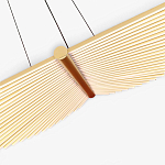 Люстра в виде распахнутых крыльев из тонких металлических планок Flight of Freedom варинант исполнения - 5 | Loft Concept в Барнауле