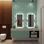 Гипсовая 3D панель с принтографией PM-24 варинант исполнения - 1 | Loft Concept в Барнауле