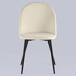 Мягкий стул в бежевом велюре Miruna Chair варинант исполнения - 3 | Loft Concept в Барнауле