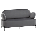 Диван в велюровой обивке серого цвета COLOR BLOCK варинант исполнения - 1 | Loft Concept в Барнауле