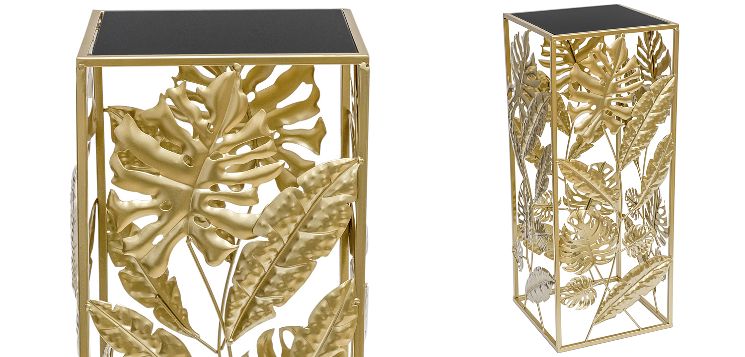 Подставка Tropical Gold Leaves Stand S Подставка Tropical Gold Leaves Stand S - Loft-Concept в Барнауле
