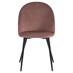 Мягкий стул в велюре пыльно-розового цвета Miruna Chair варинант исполнения - 2 | Loft Concept в Барнауле