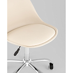 Офисный стул на металлическом основании EGGERY Beige пластик варинант исполнения - 2 | Loft Concept в Барнауле