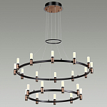 Люстра подвесная с двумя круглыми ярусами и цилиндрическими плафонами Arnaut Light варинант исполнения - 3 | Loft Concept в Барнауле