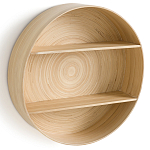 Полка настенная из бамбука Zenara варинант исполнения - 3 | Loft Concept в Барнауле