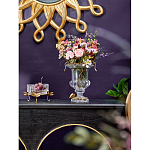 Чаша из прозрачного стекла на бронзовых ножках в виде стрекоз Eden Garden варинант исполнения - 3 | Loft Concept в Барнауле