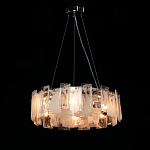 Люстра круглая с подвесными прямоугольными пластинами из стекла Glacier Panels варинант исполнения - 3 | Loft Concept в Барнауле