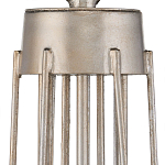 Люстра серебряного цвета с изогнутыми элементами каркаса Twisted Iron Chandelier варинант исполнения - 3 | Loft Concept в Барнауле