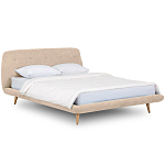 Кровать с мягким изголовьем Palmer Bed варинант исполнения - 7 | Loft Concept в Барнауле