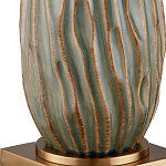 Настольная лампа с фактурным корпусом и тканевым абажуром Smooth Peaks варинант исполнения - 1 | Loft Concept в Барнауле