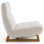 Кресло с обивкой букле Lino White  Boucle Armchair варинант исполнения - 3 | Loft Concept в Барнауле