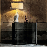 Консоль дымчатого цвета с изогнутым основанием Arabesque варинант исполнения - 3 | Loft Concept в Барнауле